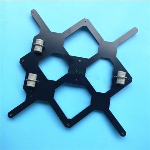 Black White Prusa i3 MK3 6mm thick Aluminium composite build plate Y carriage Melamine heated plate RJ4JP-01-08 DIY 3D printer