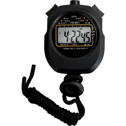 Digital Stopwatch Timer Waterproof Dust & Shock Resistant Fitness Sport Coaches