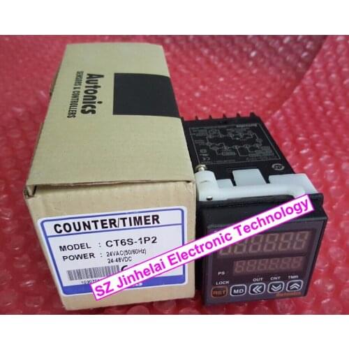 CT6S-1P2 New and original AUTONICS Timer relay,Counter/Timer 24VAC 24-48VDC
