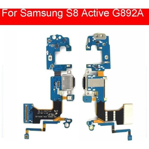 USB Charging Jack Dock Board For Samsung Galaxy S8 Active G892A USB Charger Port Flex Ribbon Cable Replacement Repair Parts