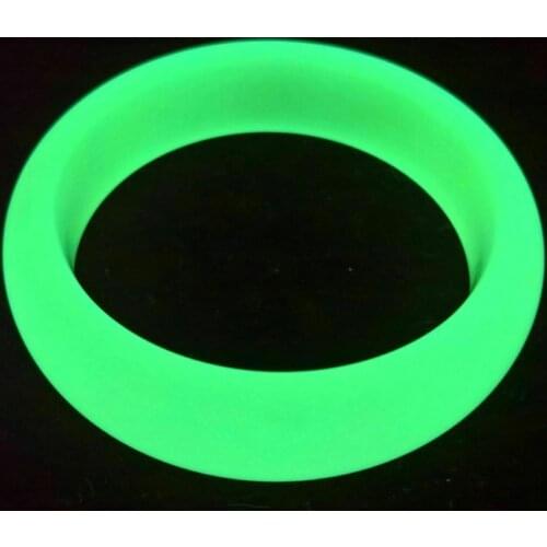 Elegant Natural Glow In The Dark Green Jade Quartz Crystal Bracelet Gem