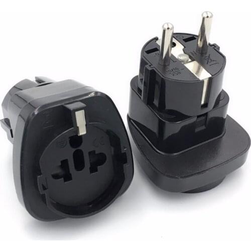 Electrical Socket Universal US EU GER to EU AC Power Socket Plug Travel Charger Adapter Converter 250V 10A Socket
