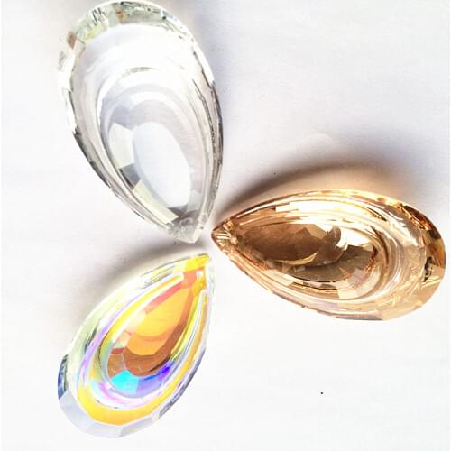 3Pcs/lot Different Colors Nice Crystal Double Chandelier Prims Glass Drop French Style crystal Lamp Hanging Pendants