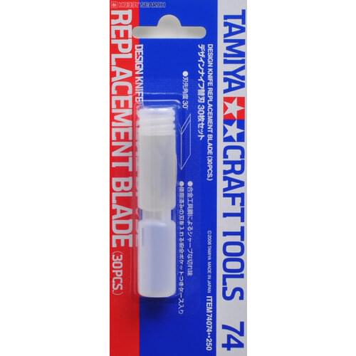 Tamiya 74074 Craft Tools Design Knife Replacement Blades 30pcs for 74020 Tool