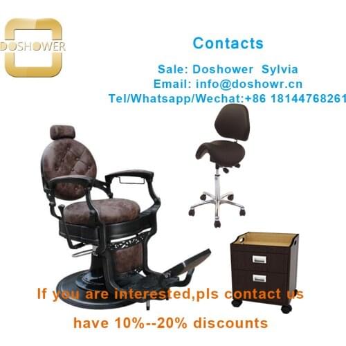 Doshower DS-T265 barber chair vintage with barber chairs antique hair salon furnitu for hydraulic+pump+for+barber+chair