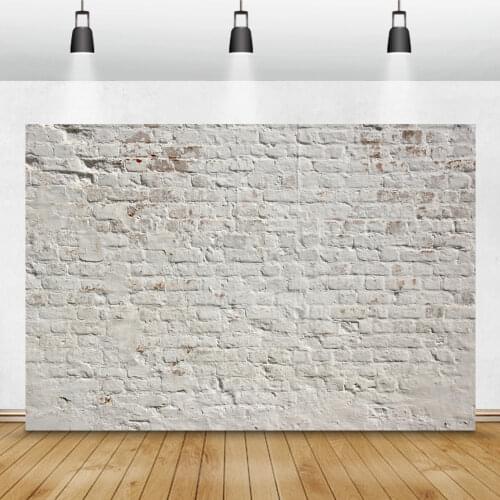 Laeacco Old Gray Brick Wall Party Wallpaper Decor Child Pattern Photo Backgrounds Photography Backdrops For Photo Studio