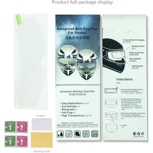 Motorcycle Helmet Water Resistant Anti-rain Anti-fog Film Lens Stickers