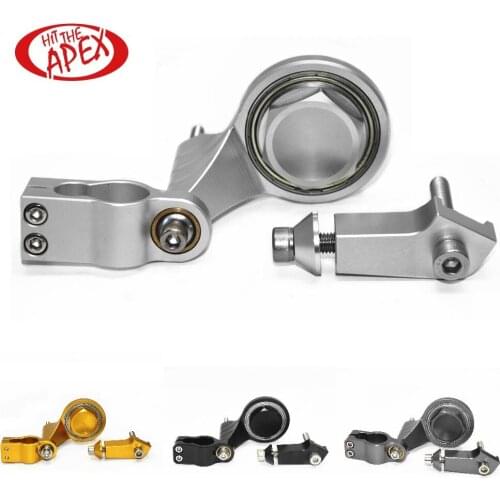 Motorcycle Stabilizer Steering Damper Bracket Mount Holder Kit Compatible for YAMAHAYZFR6 YZF R6 2006-2016 CNC Cutting Aluminum