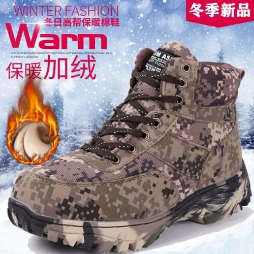 Men Shoes Winter High Top Boots Mens Outdoor Shoes Antiskid Botas Chaussure Homme