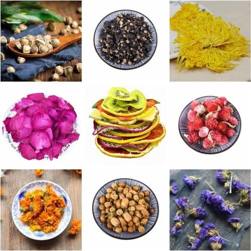 Real Natural Dried Flowers Fruit Rose Chrysanthemum Myosotis Peach Gum For Soap DIY Home Pillow Wedding Crafts Sachet Bag 10g
