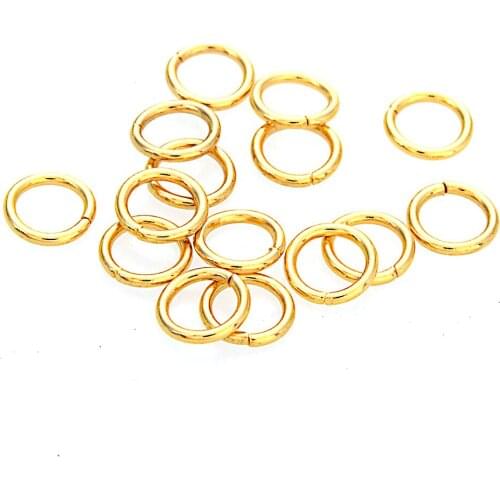 100 Pcs Gold Color Stainless Steel Openable Jump & Split Rings DIY Making Jewelry Connectors Accessoires Findings