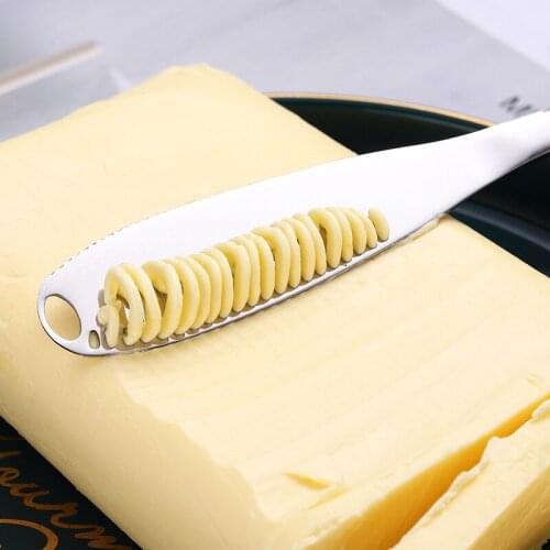 1pcs Butter Knife Stainless Steel Cheese Butter Cutter with Hole Multi-function Wipe Cream Bread Jam Knife Kitchen Gadgets Tools