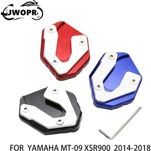 JWOPR Motorcycle Foot Pad Side Support Single Foot Support Cushion Modified Parts for Yamaha MT09 TRACER MT09 XSR900