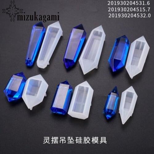 1pcs Transparent Silicone Mold Dried Flowers Resin Decorative Craft For DIY Crystal Pendulum Mold Epoxy Resin Molds For Jewelry