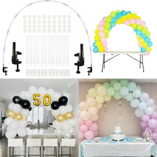 Adjustable Table Balloon Arch Kits Balloon Stand Holder Happy Birthday Ballon Kids Baby Shower Wedding Party Christmas Decoratio