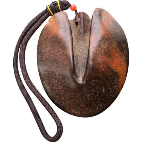 Feng Shui Articles Black Donkey Hoop Exorcism Amulet Pendant Safety Buckle Mascot Heath Wealth Orient Culture Souvenirs Handmade