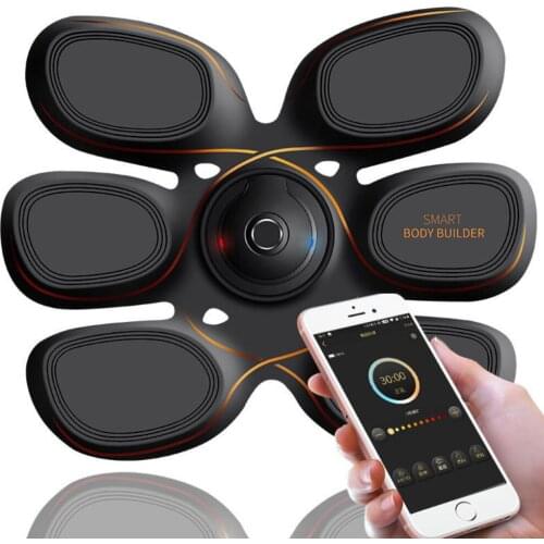 EMS Muscle Stimulator Electrodes Abdominal Machine Electric Muscle Electrostimulator ABS Trainer Home Fitness Massage Machine