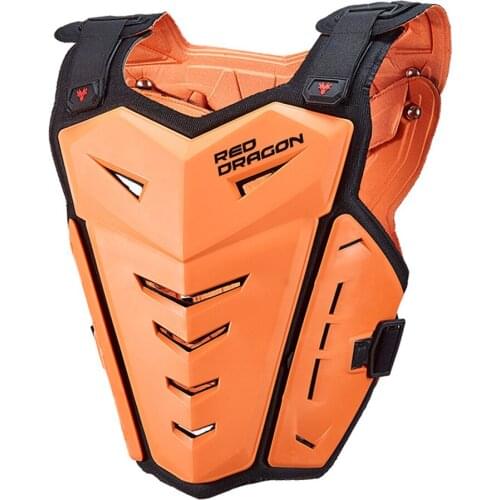 Vemar Motorcycle Armor Vest Chest Back Orange Men Protection Motocross Ski Skateboard Safety Jacket Moto Wear Protective Gear