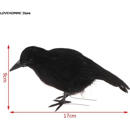 Halloween Crow Fake Bird Toys Ravens Prop Fancy Dress Decoration Props Dropshipping Party Decoration