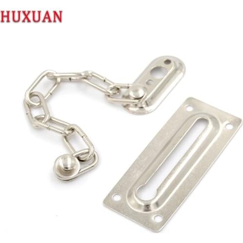 1 Pc Door Chain Lock Cabinet Locks Safety Guard Security Lock For DIY Home Door Tools Silver Color Hot Sale