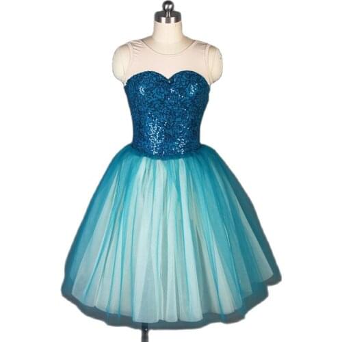 Green sequin lace bodice Ballet Tutu Girl & women Ballet Tutu Stage Performance Ballet Costume Dance Tutu19334