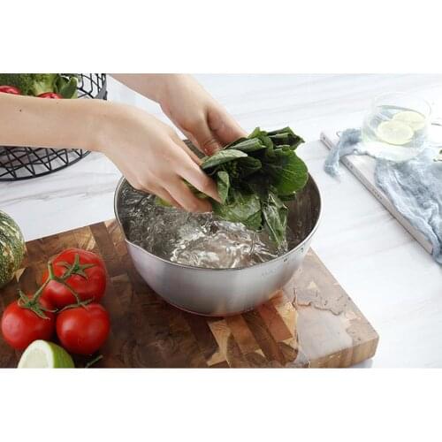 3x 304 Stainless Steel Mixing Bowls Deepen Fruits Nested Washing Bowl 17/21/23cm