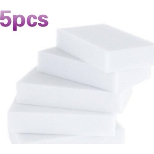 5pcs Multi-Function Magic Sponge Eraser Melamine Sponge Car Cleaning Tool Interior Polish Cleaner 10X6X2CM Auto Accessories