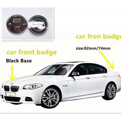500pcs 82mm 74mm 78mm black and White, blue and White front/rear boot badges hood trunk Emblem logo 51148132375