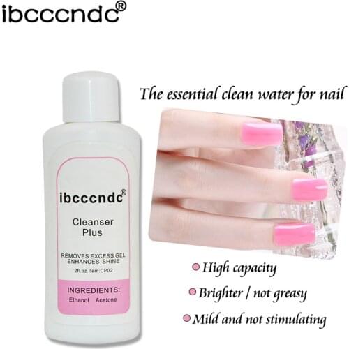 60ml Liquid Removes Gel Enhances Shine Cleanser Cleansing Gel Nail Polish Remover Solvent Cleaner UV Nail Clean Degreaser