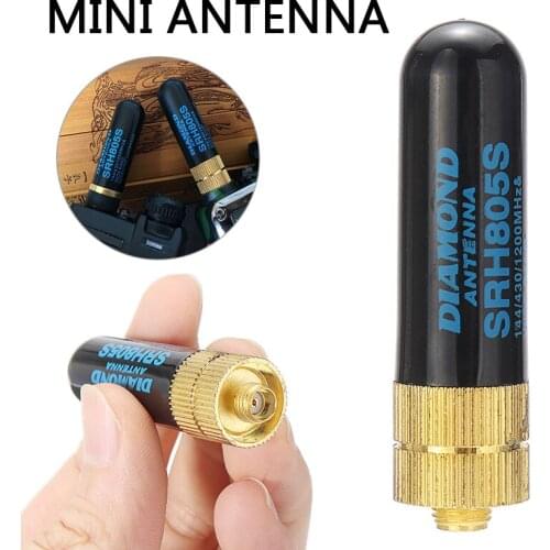 1pc Walkie Talkie Antenna UHF+VHF Female Antenna SRH805S SMA Short Walkie Talkie Antenna for Walkie Talkie Radio Accessories