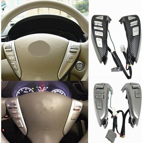 Car styling Steering Wheel Cruise Control Bluetooth Switches For NISSAN TIIDA SENTRA SUNNY Livina ALMERA