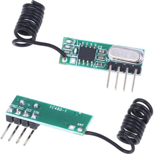 2.0V - 5.5V 433MHZ 433Mhz RF Wireless Transmitter Module and Receiver Kit Wireless For Arduino Raspberry Pi /ARM/MCU WL DIY Kit