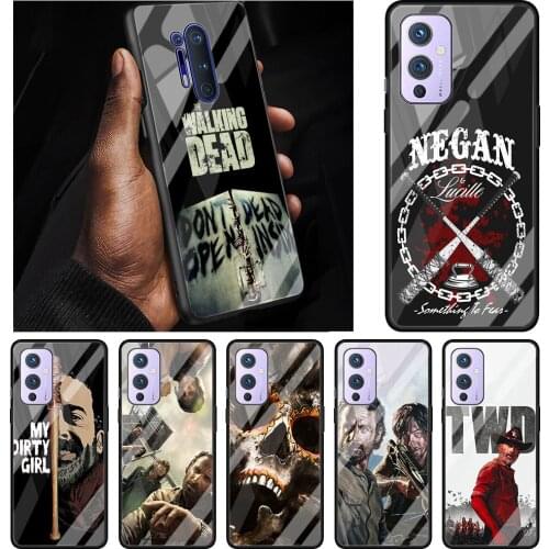 The Walking Dead Tempered Glass Phone Case For OnePlus 8T 7 Pro 8 Nord 5G 9 8 7T 9R Z High Quality Shell Coque
