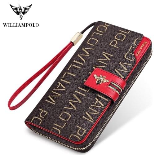 2020 New Women Leather Wallet Female Purses Big Capacity Hasp Zipper Purse Ladies Long Wristlet Clutch Coin Card Holders