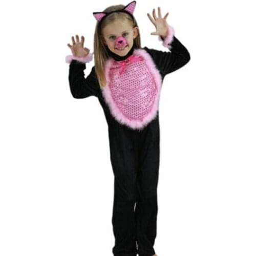 Halloween costume performance wear kids cat costume girls costumes cosplay for kids animal costumes stage wear catgirl