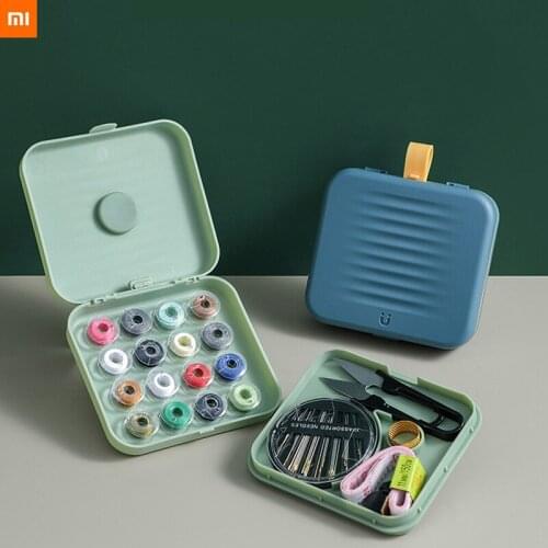 Xiaomi mijia Magnetic Sewing Box Household Multifunctional Sewing kits Hand Sewing Needle Thread Storage Box new 4 colors