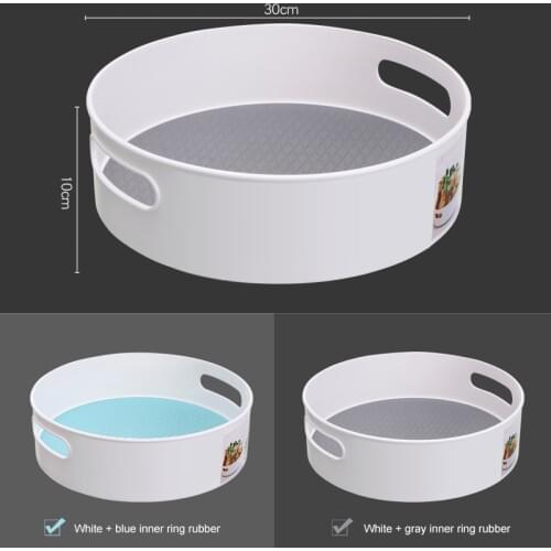 Multi-function Storage Rack Fruit Storage Tray Anti-skid Rotating Storage Tray Cosmetic Storage Box Space Saving Storage Box