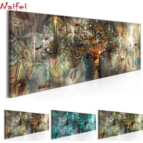 Full square/round drill diy diamond painting Abstract Poster Life Tree large size 5d embroidery mosaic cross stitch kits