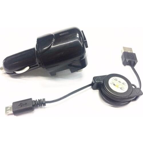 USB Car Charger Adapter,2-in-1 Portable Car and Home Travel Charger with micro usb cable for Cell Phone