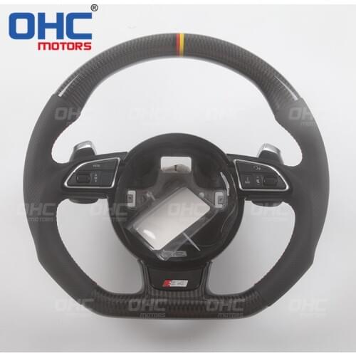 100% Real Carbon Fiber Steering Wheel for Au-di A3 A4 A5 S3 S4 S5 S7 TT R8 Custom Made