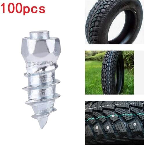 12mm Carbide Screw Tire Studs Snow Spikes Anti-Slip Anti-ice for Car/SUV/ATV/UTV with Installation Tool for Car Motorcycle Bicy
