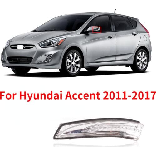 CAPQX For Hyundai Accent 2011-17 Side Rearview Mirror Turn Signal Light Rear View Mirror Indicator Lamp 87614 1R000 87624 1R000