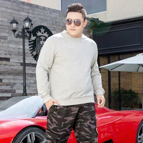 Asian Size Men Sweatshirt Casual Mens Large Size Sweatshirt Long Sleeve Loose Oversized Sweatshirt Streetwear 9XL 8XL 7XL