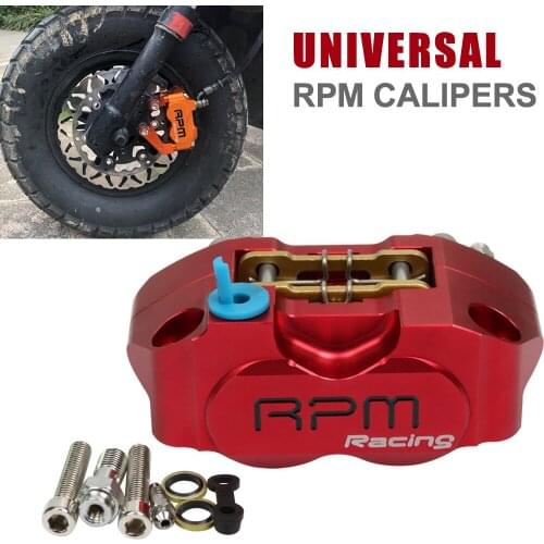 Universal Motorcycle 4 Piston Brake Caliper Pump 82mm Installation 200mm / 220mm Disc For Yamaha Kawasaki Scooter Dirt Bike