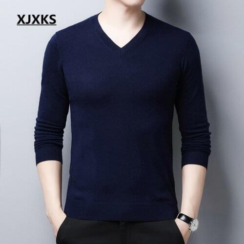 XJXKS Men's Wool Pullovers