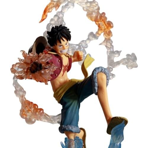 Japan Anime One Piece 7" Monkey D Luffy Battle Ver. PVC Action Figure Collection Model Toys