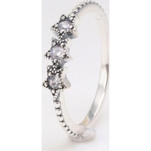 Bewill Hot 100% 925 Sterling Silver Season Five-pointed Star Ring For Women Fashion Original Jewelry Gift