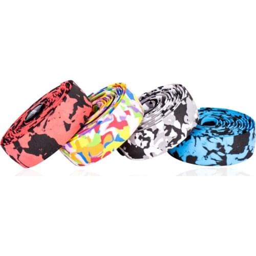 ZTTO 2 PCS Colorful Mountain Bicycle Handlebar Tape Non-Slip Mtb Cycling Road Bike Parts Racing Handle Bar Strap Bicycle Sticker