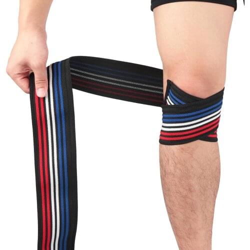 1pc Knee Sleeve Wrap Elastic Nylon Adjustable Leg Safety Belt Protector Accessories Fitness Knee Brace Support e