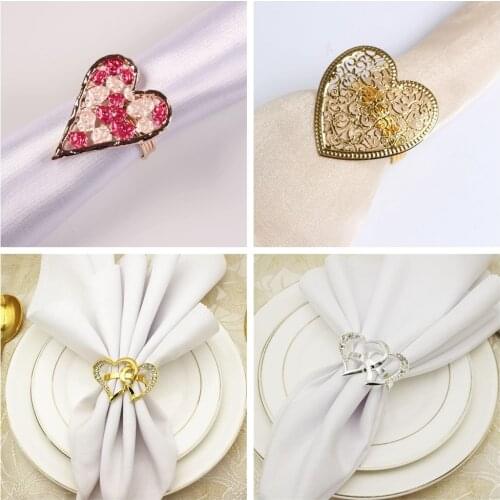 Green Buckle Day Cloth Leaf Flower Napkin Ring